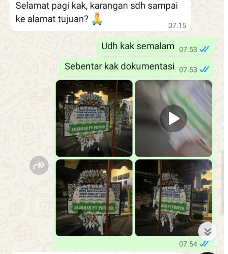 Pengiriman Papan Bunga Selamat Kelapa Indah