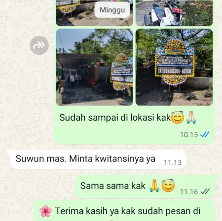 Pengiriman Papan Bunga Duka Kelapa Indah