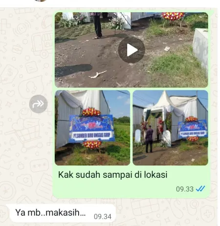 Pengiriman Karangan Bunga Kelapa Indah