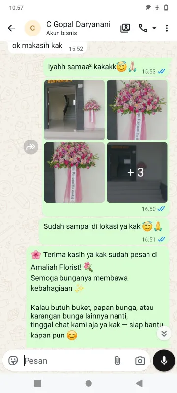 Pengiriman Karangan Bunga Kelapa Indah