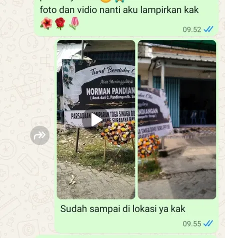 Pengiriman Karangan Bunga Kelapa Indah